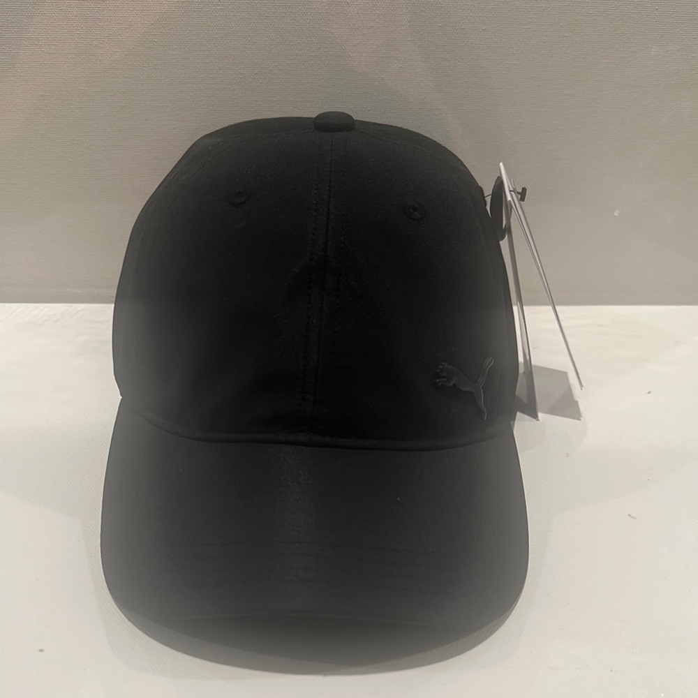 NWT PUMA Adult Black adjustable back Cap.